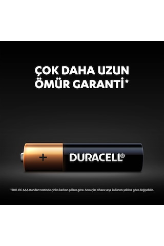Duracell LR03/MN2400 Alkalin AAA İnce Kalem Pil 2'li