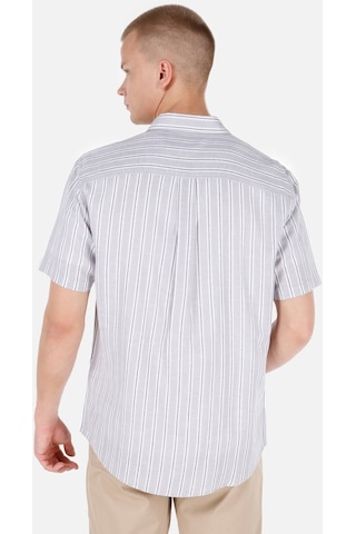Colin's Colins Normal Kesim Shirt Yaka Baskılı Gri Erkek Kısa Kol Gömlek Cl1067847 Cl1067847 Q1.v1 Gra Gri