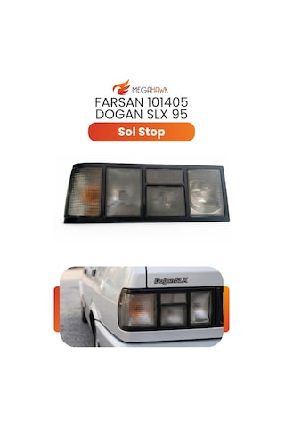 Tofaş Doğan Şahin Sol Stop Lambası Slx Uyumlu Arka Stop Farı Füme Komple Sol