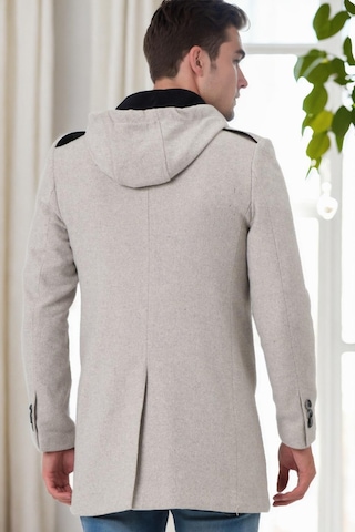 Plt9406 Dewberry Erkek Palto-desenli Bej Desenli Bej