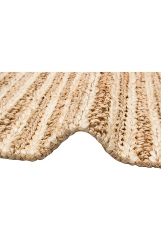 Eko Halı Netra S-1152 Natural Xw Farklı Örgü Dokusuna Sahip El Dokuma Naturel Jüt Hasır Halı - 80X300