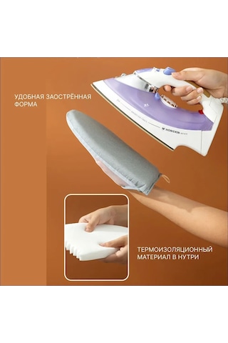 Qingmipy El Tutucu Isı Dayanıklı Ütü Tahtası - Portatif, Gri, Kollu-yaka Ütüleme, Kaymaz, Konforlu Kumaş Malzeme