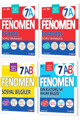2027 7.sınıf Türkçe A--paragraf A-sosyal Ab-din Ab %100 Marif Yeni Müfredat Soru Bankası Seti