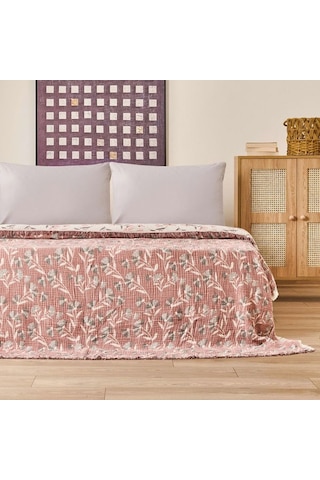 Evidea Soft Vinerya Çift Kişilik Yatak Örtüsü - Krem - 220x255 Cm Krem