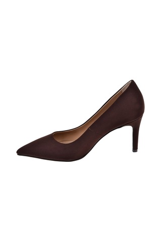Pullman 8 Cm İnce Topuk Kadın Stiletto Pl-89gv Kahve Saten