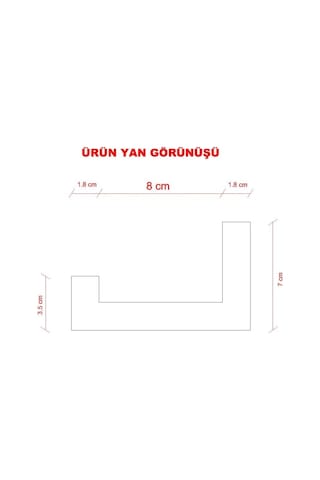 Rafkestir Setli Duvar Rafı 40 Cm Beyaz ( Mat )