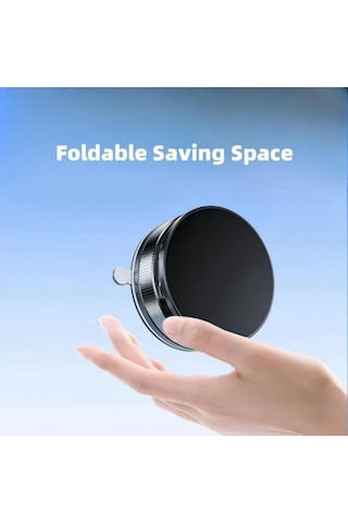 Monyee Araç İçin Manyetik Navigasyon Tutucu - 360 Açı Ayarlı Vakum Emici Telefon Tutucu Beyaz