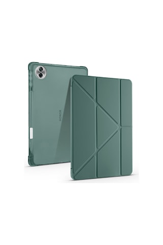 Vendas Honor Pad 10 12.1" Kılıf Zore Tri Folding Kalem Bölmeli Standlı Kılıf Kapaklı Kılıf