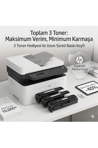 Hp 4zb84a Mfp 137fnw Wifi Çok Fonksiyonlu Lazer Yazıcı 3tonerli