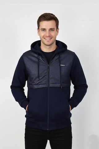 Dynamo Erkek Kapitone Modelli 3 İplik Kapüşonlu Sweatshirt Bgl-st04865 Lacivert