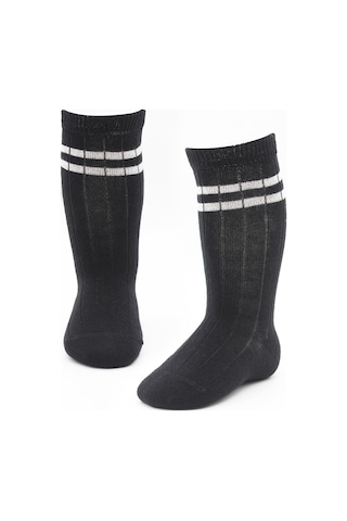 Bistyle 3'lü Dizaltı Bebek Çorabı 3013 Siyah