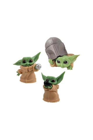 The Mandalorian Baby Yoda Grogu Bebek Yoda Aksiyon Figür Oyuncak Seti 3 Yoda Figürü Bir Arada Set D