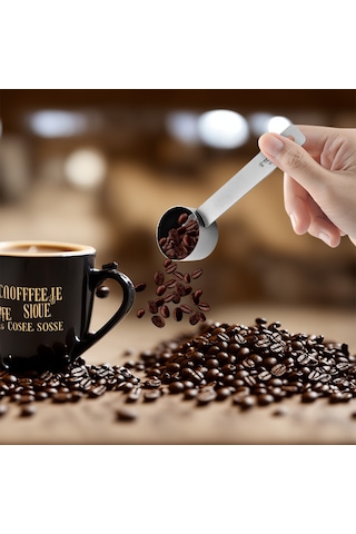 Jeemson Titanium Kafe Kaşığı 8g Ölçüm, Hafif, Dayanıklı, Tekrarlı Kullanım, Çeşitli Malzemeler İçin, Asma Deliği İle Rahat Depolama Diğer