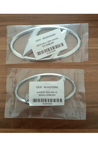 Accent Era Ön Ve Arka Arma Logo 2006-2008 Hyundai Accent Era