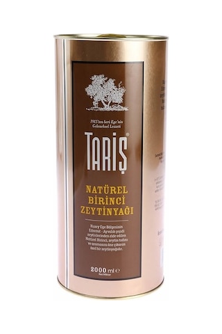Tariş Naturel Birinci Zeytinyağı Teneke 2 L