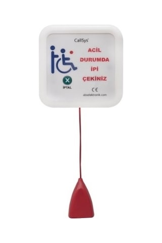 Bay Ve Bayan Engelli Wc Acil Yardım İpli Çağrı Seti