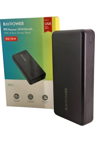 Ravpower PB1216 Su Geçirmez 20000 Mah PD 15W 4 Port Powerbank