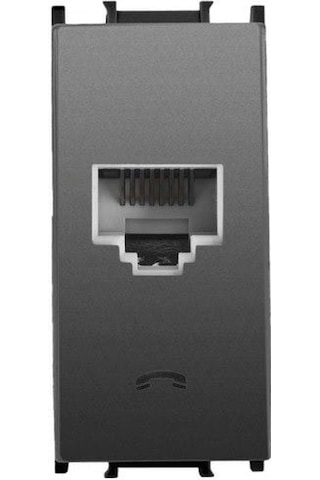 Panasonic Modüler Füme Nümeris Telefon Prizi Cat-3 Altlık+kapak 1m - Wvtt14024dg-tr