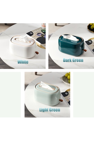 Xindoker Yeşil Renkli, İç Çelik Yaylı, Masaüstü/duvar Kurulumlu, Kolay Yıkama, Modern Stili Peçete Kutusu - Ev Ofis Kullanıma Uygun Açık Yeşil