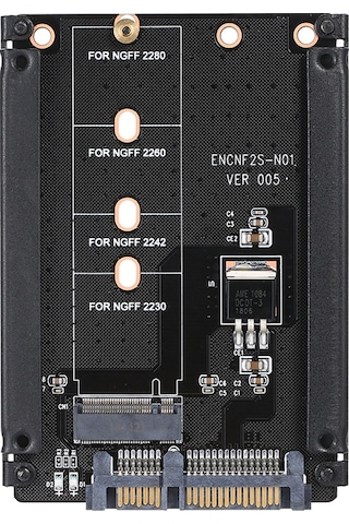 Youtek M.2 Sata Ssd Dönüştürücü Kartı - B Key'den Sata 6g'ye, 2230/2242/2260/2280 Boyutlarını Destekler