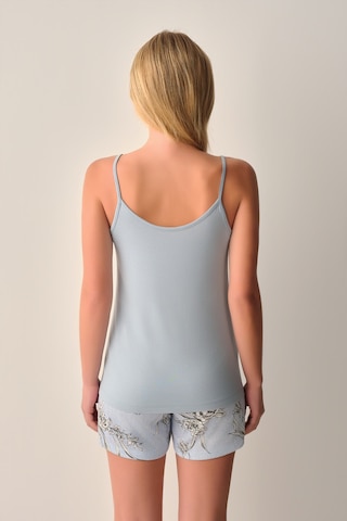 Suwen Mina Atlet Şort Pijama Takımı Sh26639667348 Mavi