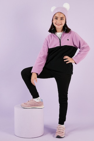 Lela Unisex Çocuk Polar 5905004 Lila-siyah Lila-siyah