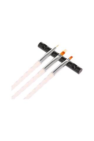 Hfambition 5 Bölmeli Akrilik Tırnak Fırça Rafı - Tırnak Sanatı Aletleri İçin Düzenleyici, Siyah