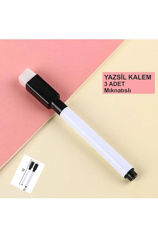 Mıknatıslı Ve Silgili Akıllı Tahta Kalemi 3 Adet Yazsil