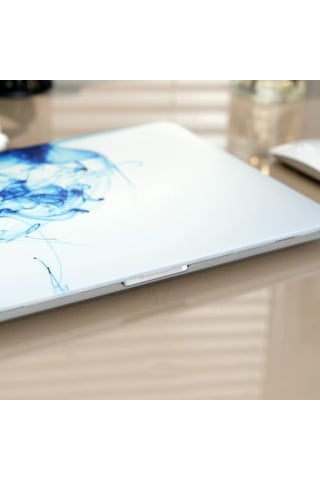 Macbook Pro 15 Renkli Desenli Kılıf A1707 A1990 Uyumlu Baskılı Sert Kılıf İnce Hafif Koruyucu Kapak Mavi
