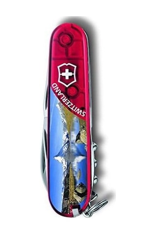 ​Victorinox 1.3703.Te2b1 Climber Alp Dağı Desenli Kamp Çakı Çok Renkli