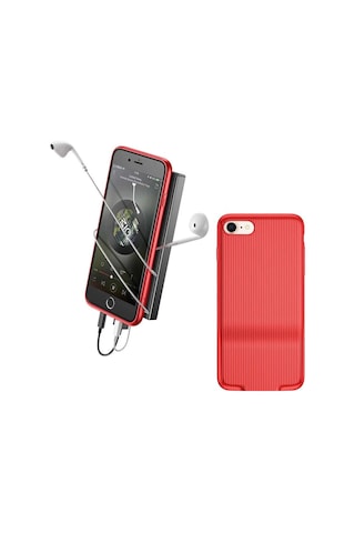 Baseus Apple Uyumlu iPhone 7/8 Kılıf Şarj ve Kulaklık Girişli Audio Case