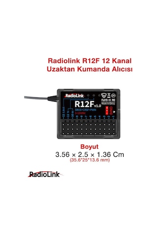 Radiolink R12f 12 Kanal Uzaktan Kumanda Alıcısı Dual Antenna Receiver W/s-bus+ppm+pwm