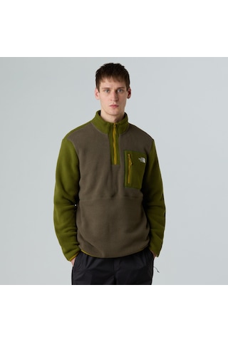 The North Face M Yumiori 1/4 Zip Erkek Polar-30493 Haki