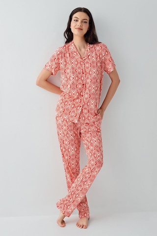 Arnetta Kadın Kırmızı Gömlek Pijama Takım Ar3613-s-v1 Kırmızı