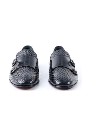 Tuna Hakiki Deri Siyah Loafer Erkek Ayakkabı - K307 Siyah