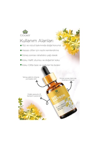 Goomy Sarı Kantoron Yağı %100 Doğal Bitkisel Uçucu Yağ Oil 10ml 10 ML