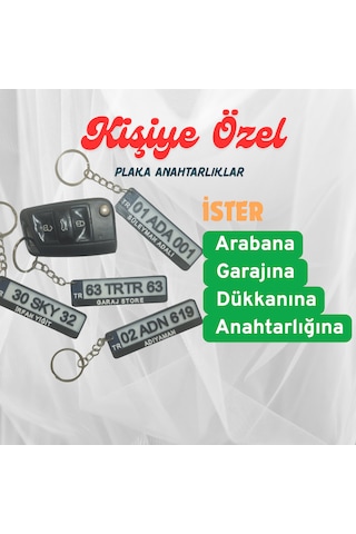 Kişiye Özel Plaka  Anahtarlık