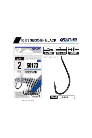 50173 Seigo-bh Black Tırnaklı Olta İğnesi İğne No