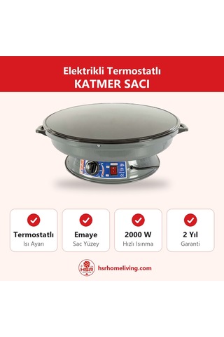 Hsr Home Living Elektrikli Termostatlı Katmer Sacı