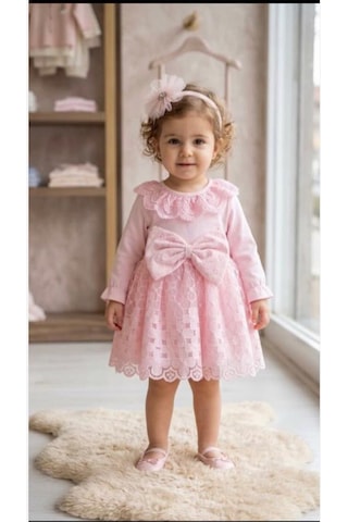 Kız Bebek Elbisesi Pembe