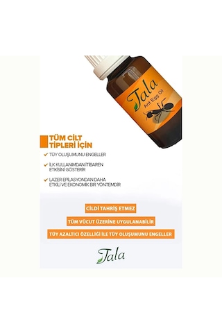 Tala Karınca Yumurtası Yağı Tüy Azaltıcı Tüy İnceltici Tüy Dökücü 20 Ml