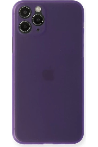 Newface Apple iPhone Uyumlu 11 Pro Max Kılıf Pp Ultra İnce Kapak - Mor Belirtilmemiş