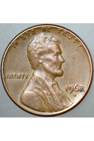 Amerika 1 Cent 1962 D Lincoln Memorial.