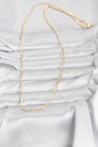 Cm 14k Gold Renk İnce Kuşgözü Zincir Model 60 Cm Kadın Kolye Çok Renkli