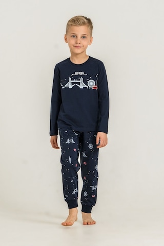 Rolypoly Erkek Çocuk London Route Master Lacivert Uzun Kol Pijama Takım Rp3876-c-v1 Rp3876-c-v1
