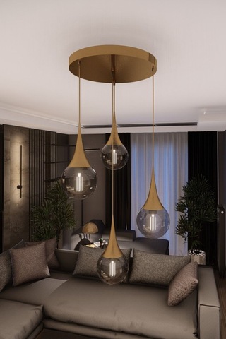 Liora Modern Su Damlası Avize - Şık Ve Minimalist Led Sarkıt Aydı 1 ADET
