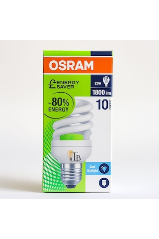 Osram 23w Spiral Tasarruflu Ampul 1600 Lm 6500k Beyaz Işık E27 Duy Enerji Tasarruflu Uzun Ömürlü 1