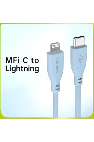 Omars OMCB010BA Usb-C To Lightning Hızlı Şarj Kablosu 1M
