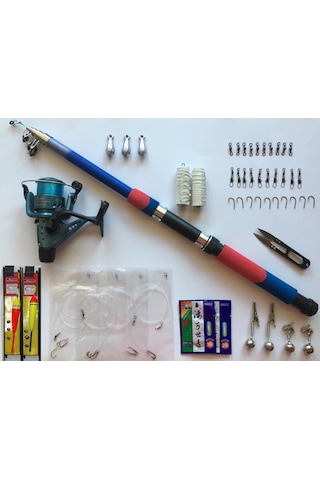 Ucuzaav 50 Parça Olta Seti 2.40 Kamış 40'Lık Makine