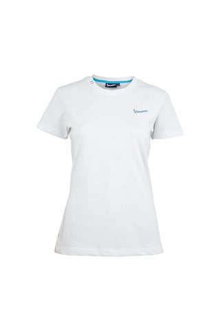 Piaggio Vespa Logo Kadın T-shirt Beyaz / Pıaggıo